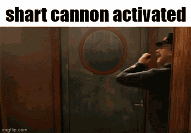 a picture of a cannon that says ' shaft cannon activated ' on the bottom