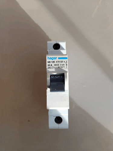 a hager ns 120 mcb 3ka electrical switch