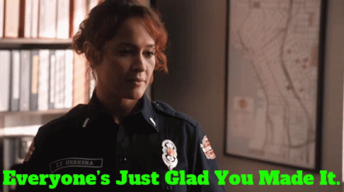 Station19 Andy Herrera GIF - Station19 Andy Herrera Everyones Just Glad You Made It GIFs