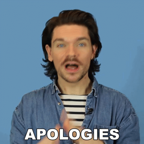 Apologies Robin James GIF - Apologies Robin James Sorry GIFs