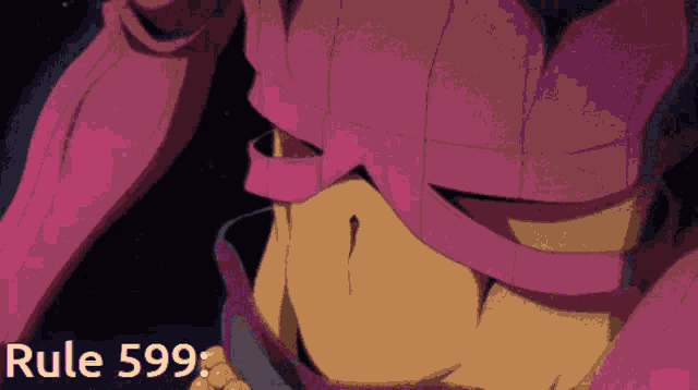 a picture of a person with rule 599 written on it