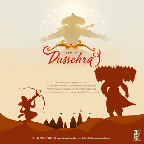 The Trends Media Dussehra GIF - The Trends Media Dussehra Happy Dashara GIFs