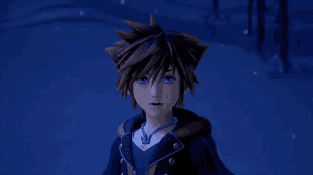 sora from the video game kingdom hearts is wearing a necklace