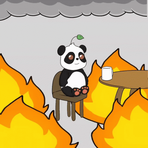 This Is Fine Fire GIF - This Is Fine Fire Sitting GIFs