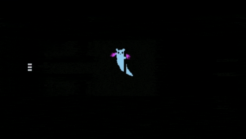 a purple and blue axolotl is glowing in the dark on a black background