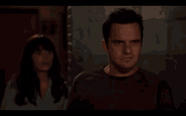 a man says ( sighs ) i have feelings while a woman looks on