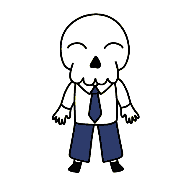a drawing of a skeleton with his arms outstretched surrounded by stars