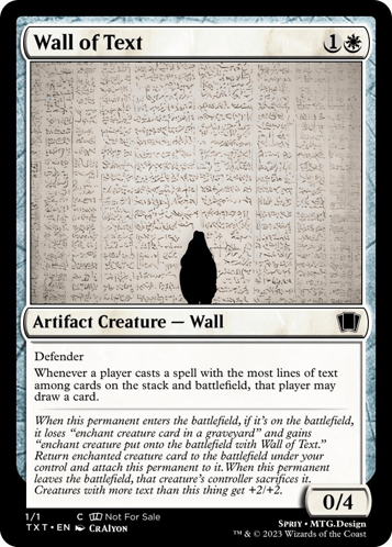 Wall Of Text Magic The Gathering GIF - Wall Of Text Magic The Gathering Mtg GIFs