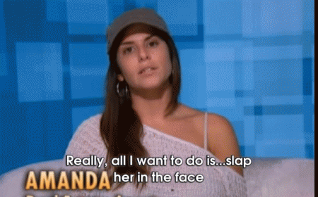 Amanda Hates Being Trapped In The Big Brother House With Jessie GIF - Bigbrother Girlfight Slap Her In The Face GIFs