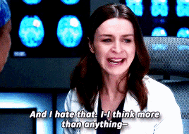 Greys Anatomy Amelia Shepherd GIF - Greys Anatomy Amelia Shepherd And I Hate That GIFs