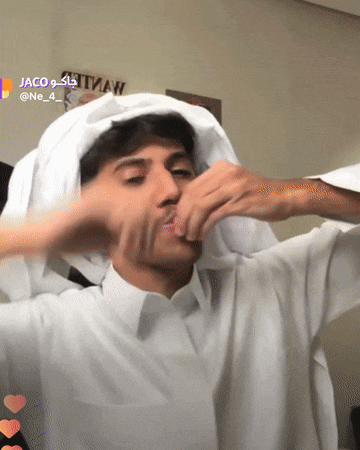 a man wearing a white shirt and a white head scarf has the name jaco on the bottom right