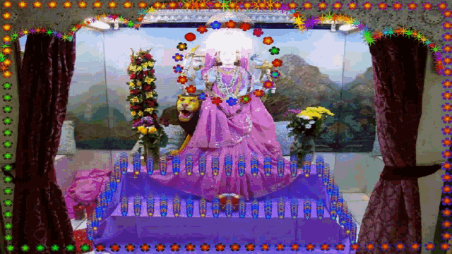 Jai Mata Di Flower GIF - Jai Mata Di Flower Shrine GIFs
