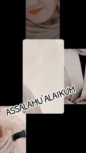 a picture of a woman with the words assalamu ' alaikum