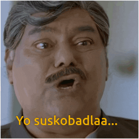 a man with a mustache is saying yo suskobadlaa ...