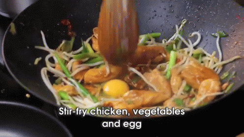 How To Make Chicken Pad Thai GIF
