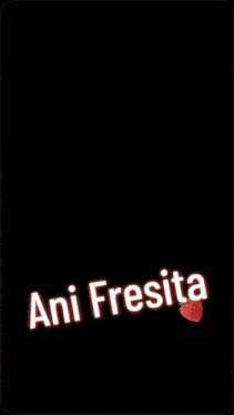 the name ani fresita is on the black background