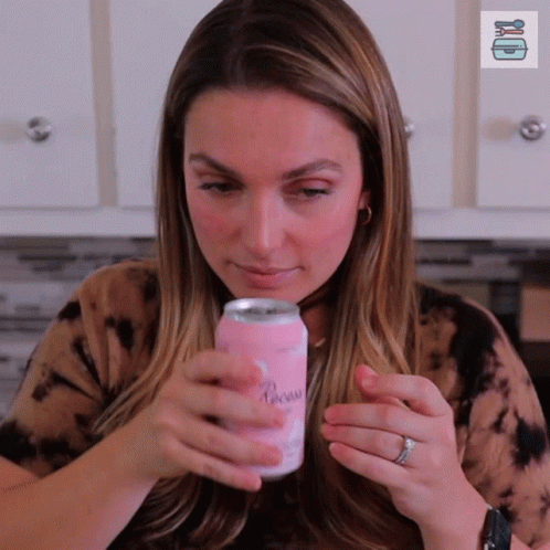 Smelling This Drink Emily Brewster GIF - Smelling This Drink Emily Brewster Food Box Hq GIFs