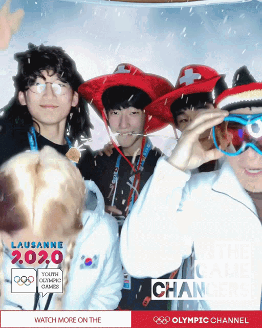 a poster for the lausanne 2020 youth olympic games is shown