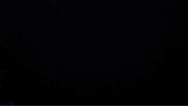 a purple and blue background with a person 's face visible