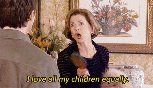 I Love All My Children Equally GIF - Lucille Bluth Jessica Walter I Love All My Children Equally GIFs