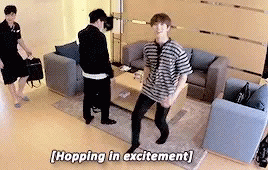 Jung Kook Hopping In Excitement GIF - Jung Kook Hopping In Excitement Bts GIFs