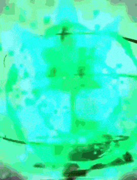 a drawing of a christmas tree with a green circle around it