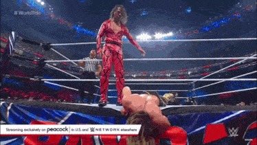 a wrestling match is being streamed on peacock in the us