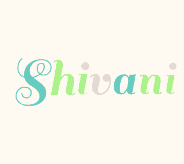 a colorful logo for the name shivani