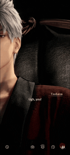 a screenshot of a video game shows a man named tsubasa