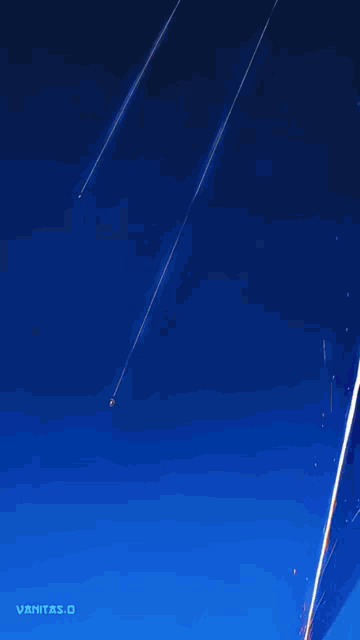 a picture of a blue sky with a sword in the foreground .