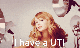 a woman says i have a uti in a photo