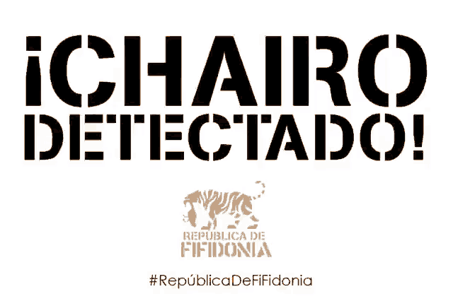 a black background with the words ichairo detectado in white letters