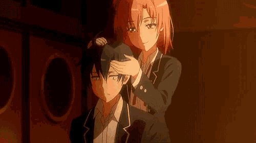 a girl with red hair is wearing a school uniform