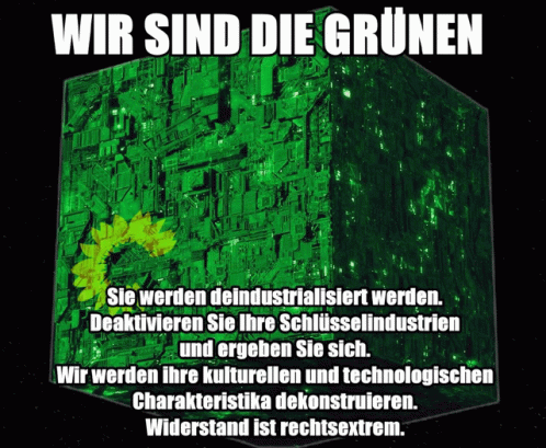 Borg Grüne Borg Linke GIF - Borg Grüne Borg Linke Wir Sind Die Grünen GIFs