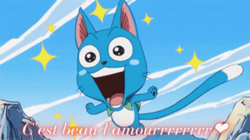 Fairy Tail Happy GIF - Fairy Tail Happy Amour GIFs