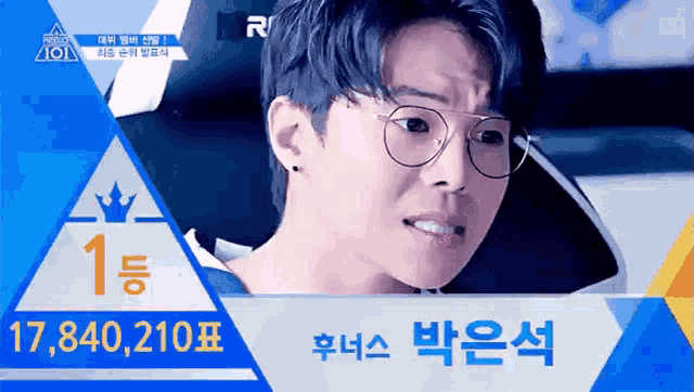 a man with glasses and a crown on his head is sitting in a car with the number 1 on it