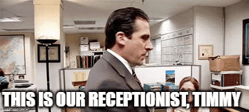 Receptionist Insult GIF