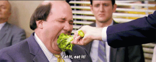 Eat It! GIF - Vegetarian Eat It The Office GIFs
