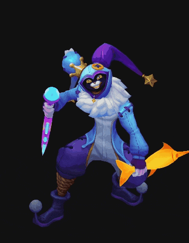 a cartoon drawing of a jester with a crown on his hat