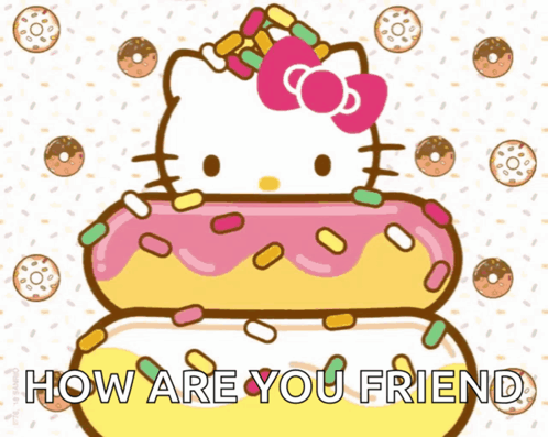 Hello Kitty Hello Kitty And Her Donuts GIF - Hello Kitty Hello Kitty And Her Donuts Donuts GIFs