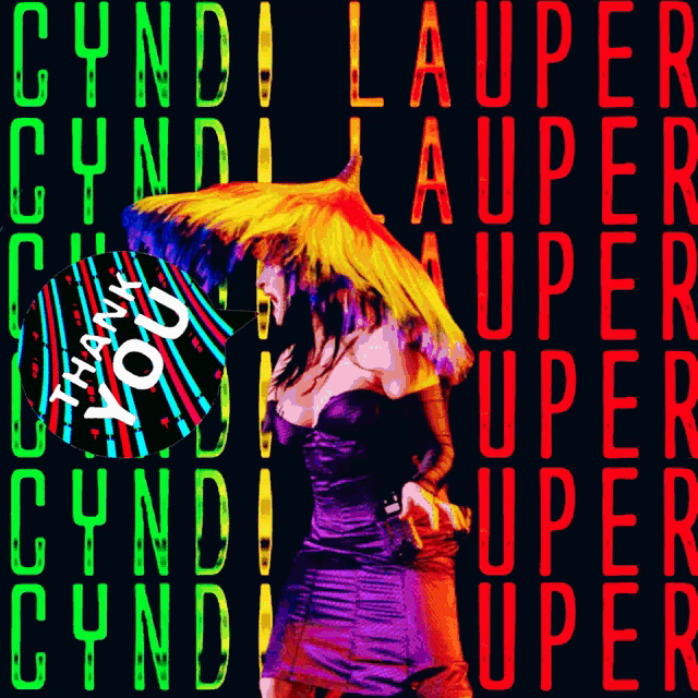 Cyndi Lauper Thank You GIF - Cyndi Lauper Thank You Music GIFs