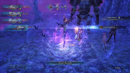 a girl with purple hair is holding a stick in a video game