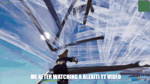a screenshot of a video game with the words me after watching a blexiti yt video