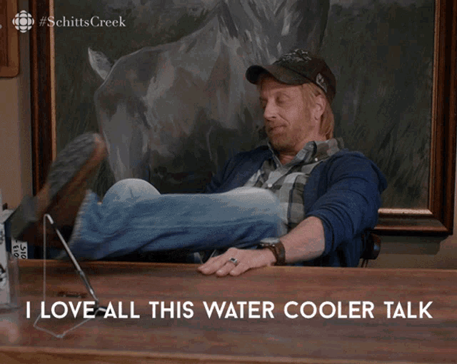 I Love All This Water Cooler Talk But Lets Get Down To Business Chris Elliot GIF