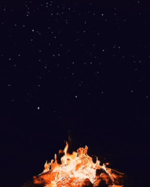 a painting of a fire that looks like an explosion