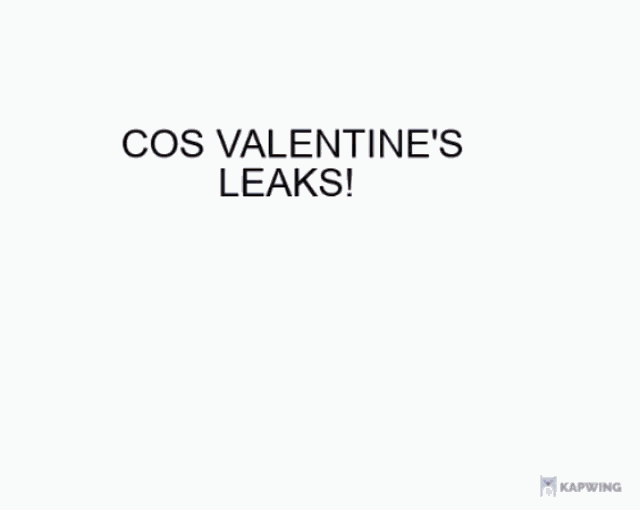 a close up of a person 's foot with the words cos valentine 's leaks below it