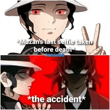 muzan 's last selfie taken before death the accident *
