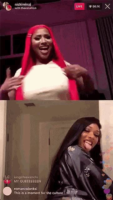 Nicki Minaj Megan Thee Stallion GIF - Nicki Minaj Megan Thee Stallion Boobs GIFs