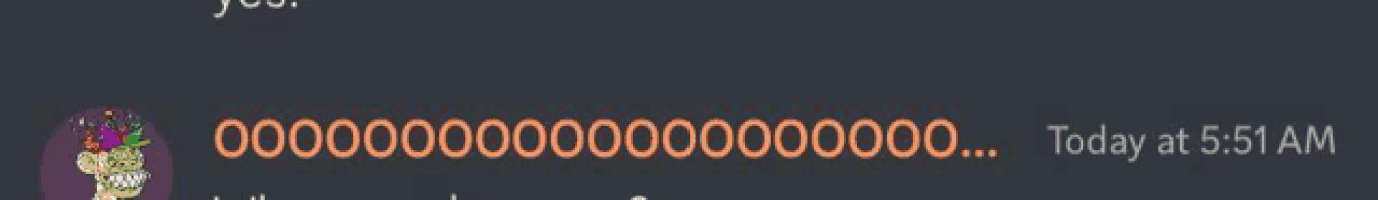 a screenshot of a chat with a skull and the date today at 5:31 am