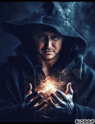a picture of a man behind a grid with the words bloggif on the bottom